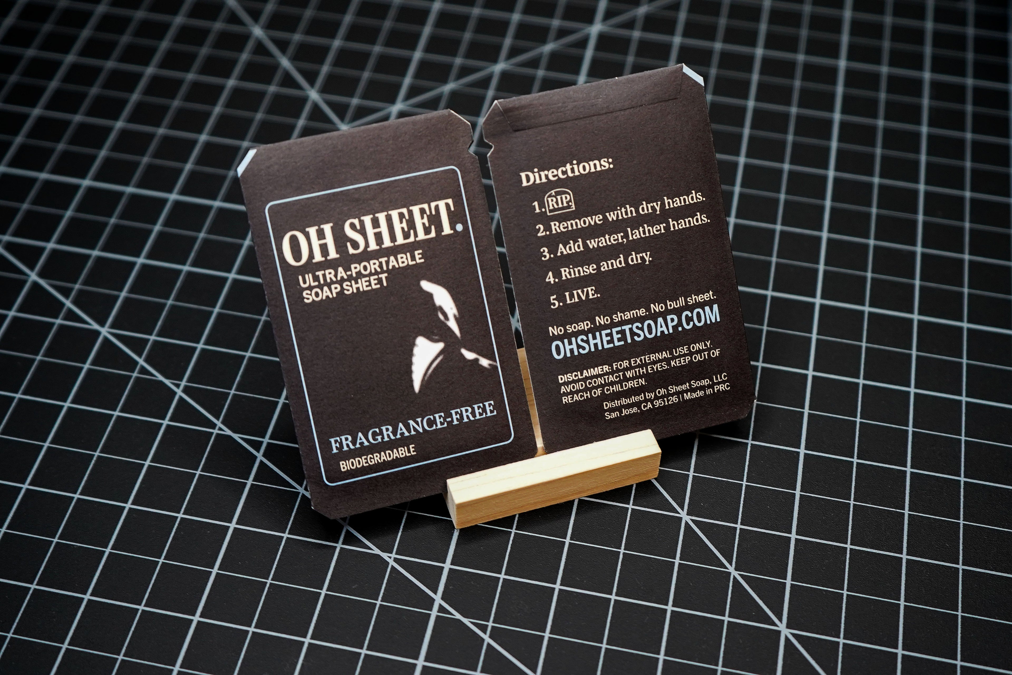 Fragrance-Free Soap Sheets (Biodegradable Sachets)